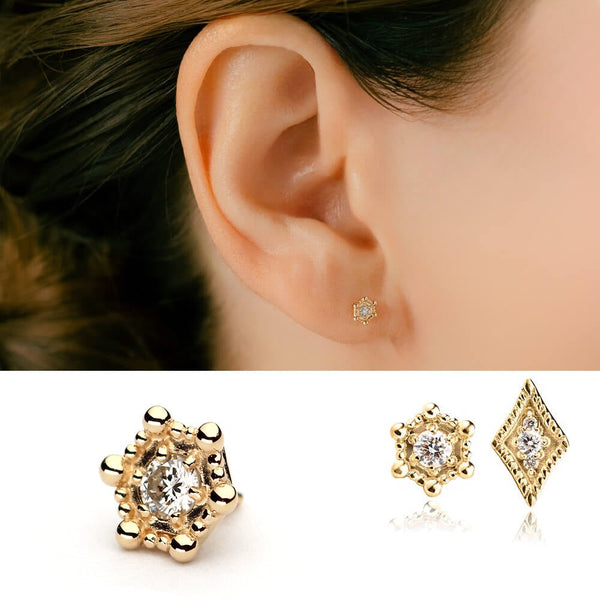 GRACE O'MALLEY ダイヤモンド ピアス 松屋銀座で天然ダイヤモンドネックレス・ピアス・ブレスレット