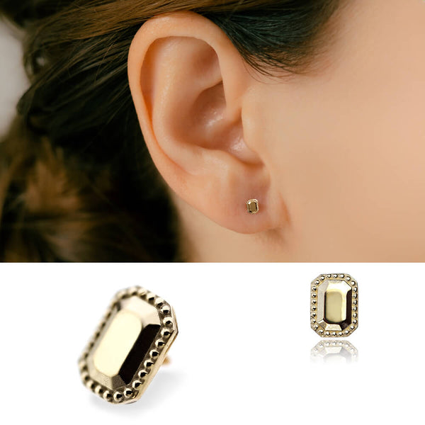 18金【1.5×15mm エンボス加工デザインピアス 】 ゴールド 新品！ 18k-256_1_600x600_crop_center.