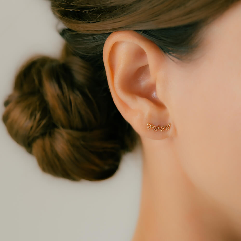 ★パリ発 vanrycke★ Coachella ロング ピアス 大 18K ROSE GOLD vanrycke(ヴァンリック) - 海外通販のBUYMA