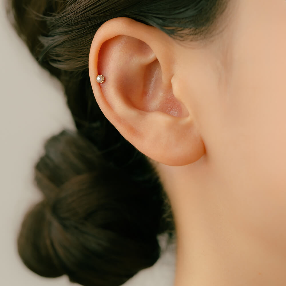 パールのボディピアスなら「K10 Pearl mil」 – PICOLLET