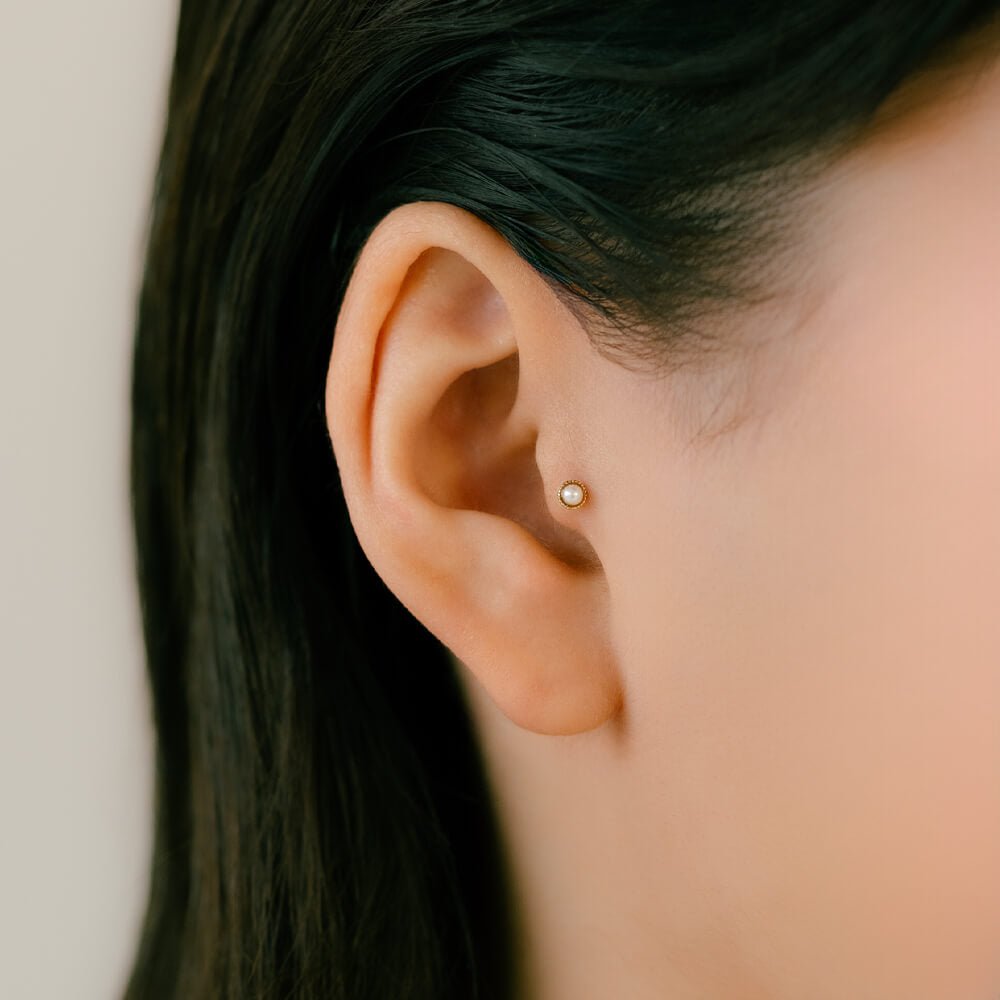 パールのボディピアスなら「K10 Pearl mil」 – PICOLLET