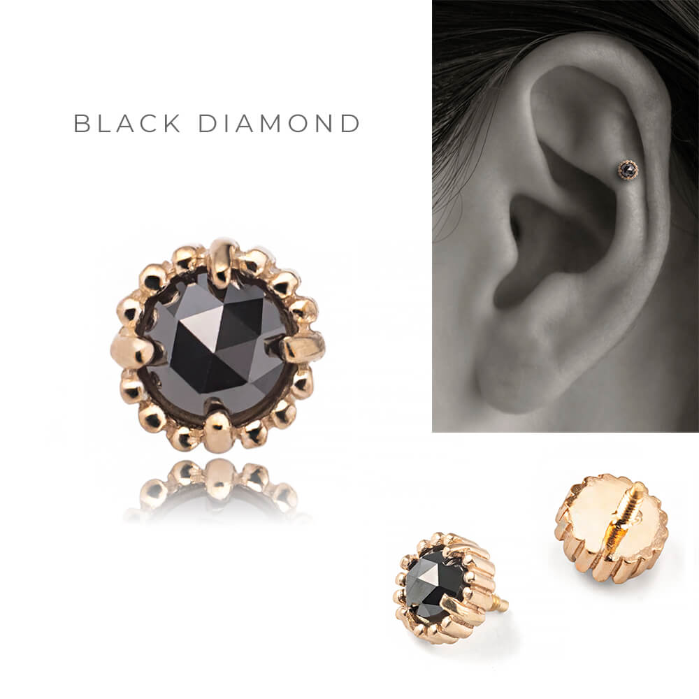 ガルニ garni Rose Pierce ローズピアス k18 GARNI《ガルニ》Twelve Stone Pierce - 10月誕生石 トルマリン