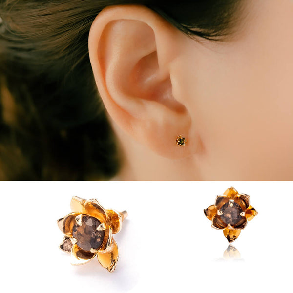 K10 SmokyQuartz Flower