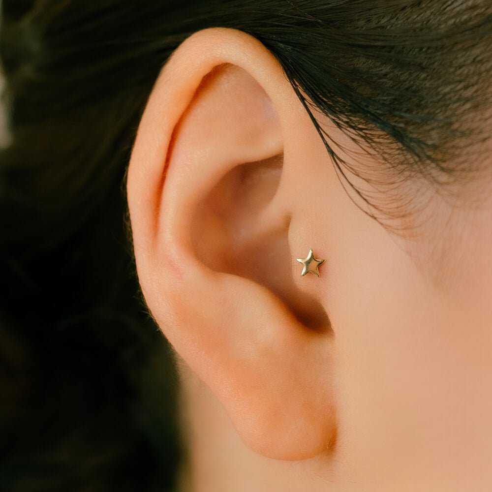 スターモチーフ】ダイスピアス・ロックピアス │ K10 STAR S – PICOLLET