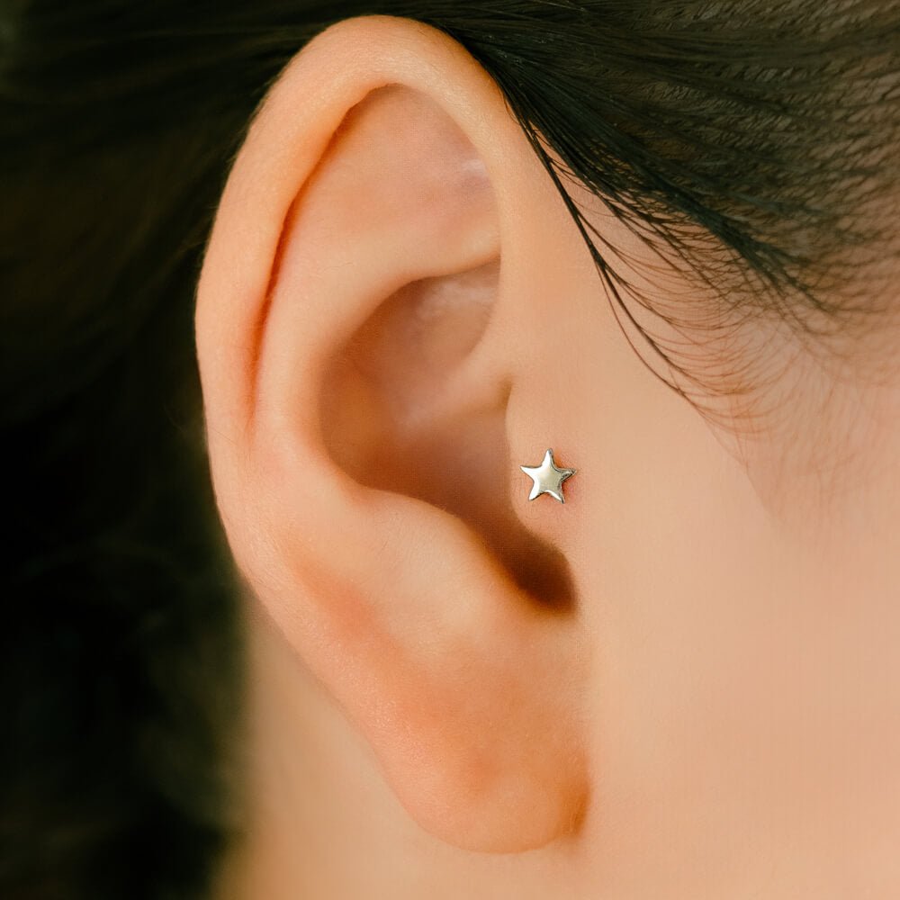 スターモチーフ】ダイスピアス・ロックピアス │ K10 STAR S – PICOLLET