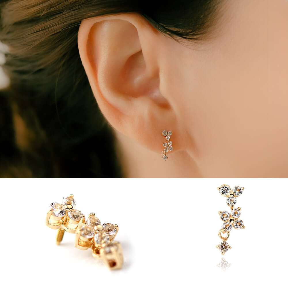 ADA ピアス k10 揺れるダイヤモンド ちょっとオトナのボディピアス│軟骨ピアス – PICOLLET