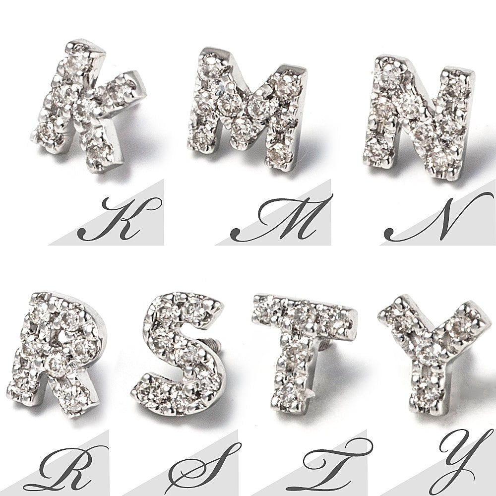 K10/Pt Diamond Alphabet