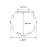 K18 Diamond Hoop