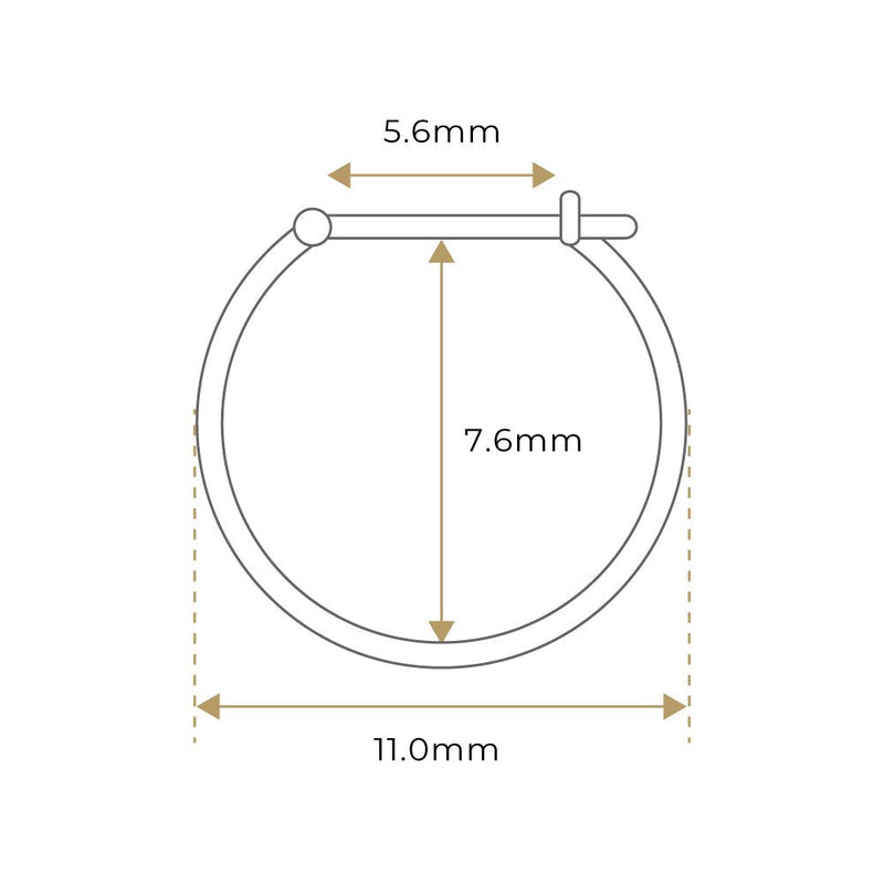 K18 Diamond Hoop