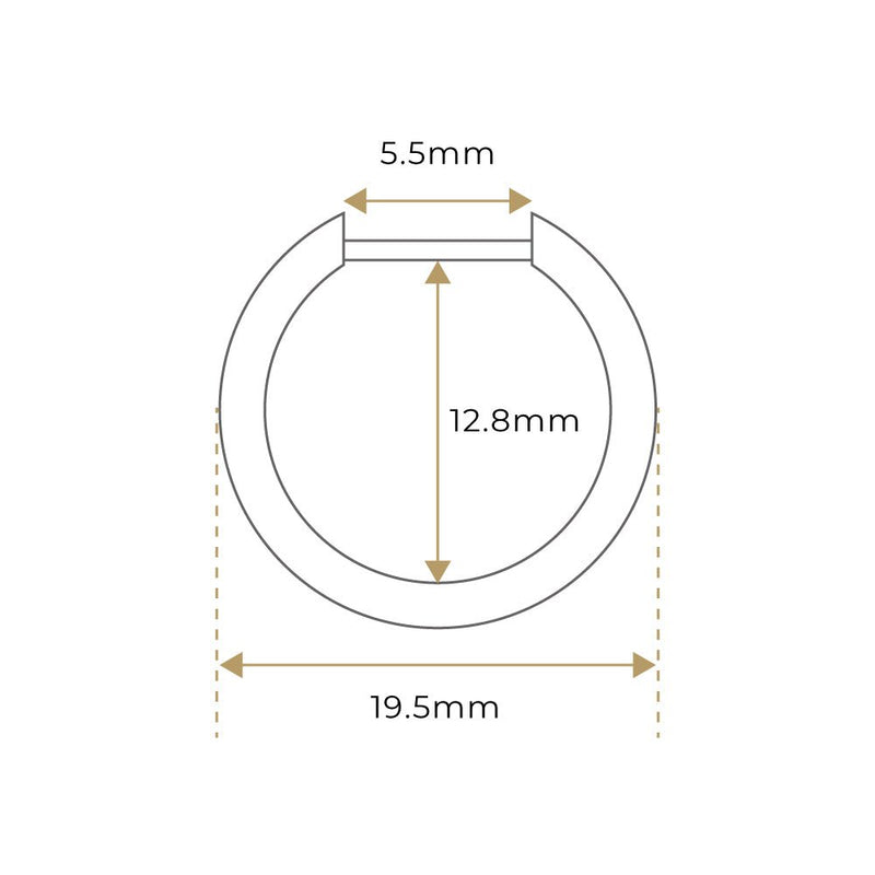 K18 Diamond Hoop