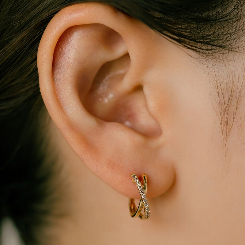 片耳用 ダイヤモンドフープピアス – PICOLLET