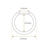 K18 Black Diamond Hoop