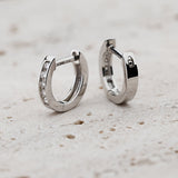 K18 Black Diamond Hoop