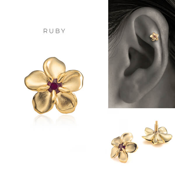 coussinet クシネ ピアス fleur フルール 9㎝ フラワーピアス coussinetクシネ / fleurフルール - メルカリ