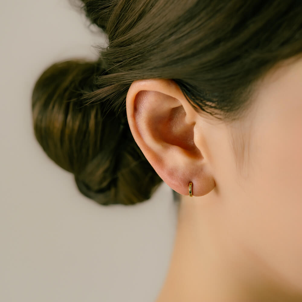K18 Hoop Earrings│Cartilage Piercings│picollet – PICOLLET