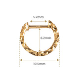 K18 Shiny Hoop
