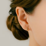 K18 Shiny Hoop