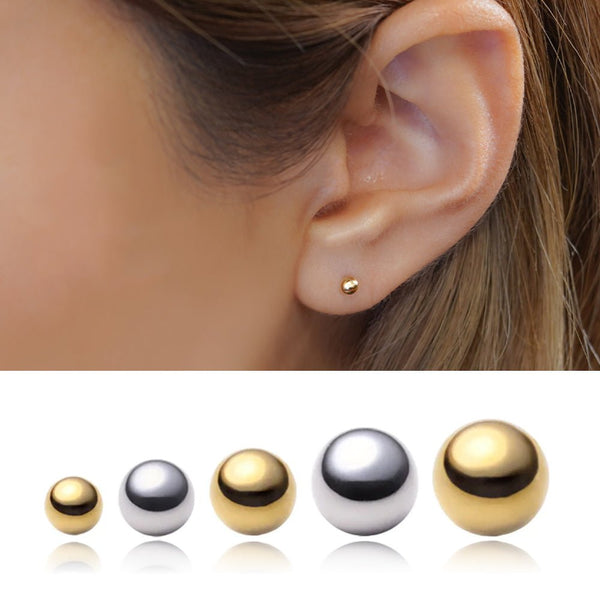 K18・プラチナ ボール ピアス│2mm 2.5mm 3mm 3.5mm 4mm – PICOLLET