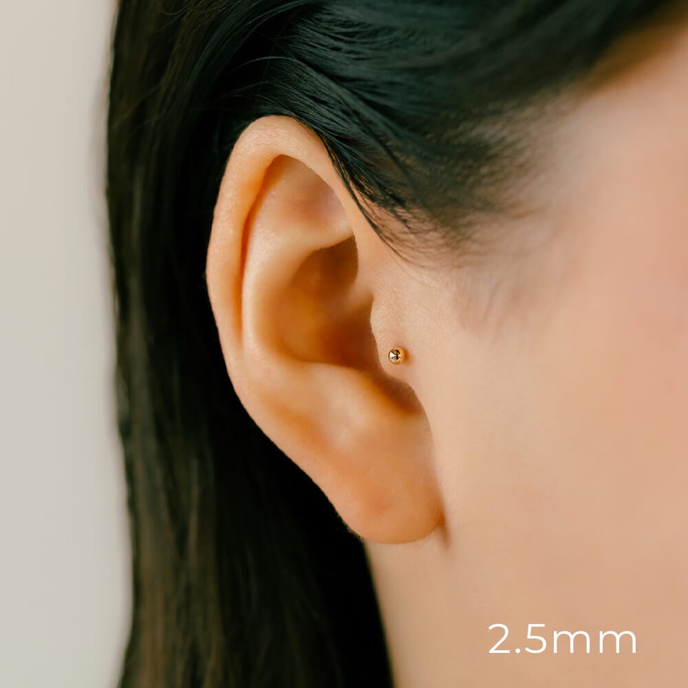 ピコレット 4ミリボール セット k18ゴールド プラチナ K18・Platinum Ball Earrings│2mm 2.5mm 3mm 3.5mm 4mm – PICOLLET