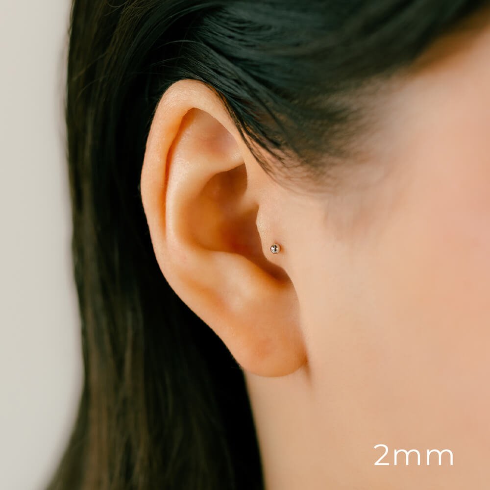 PICOLLET★片耳用プラチナピアス K18 プラチナ ダイヤモンドフープピアス│引っかからない・片耳