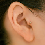 K18/Pt Birth Stone Prong XS