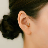 K18/Pt Diamond Flower