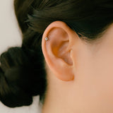 K18/Pt Diamond Flower