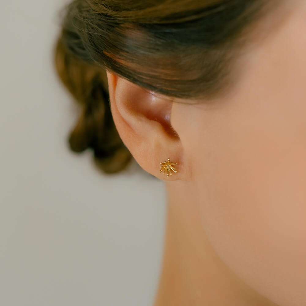 花火のボディピアス │K18/プラチナ ファイヤーワーク 軟骨