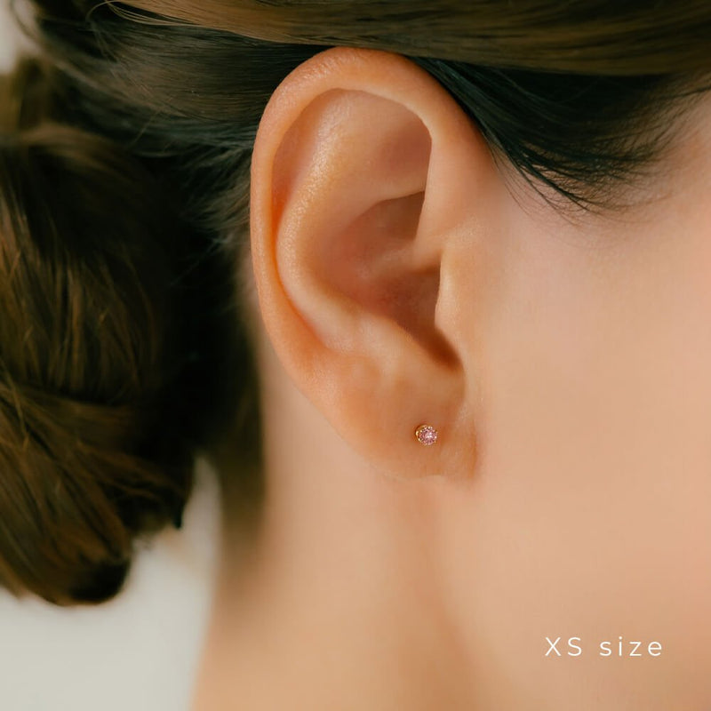 K18/Pt Lab Diamond Prong