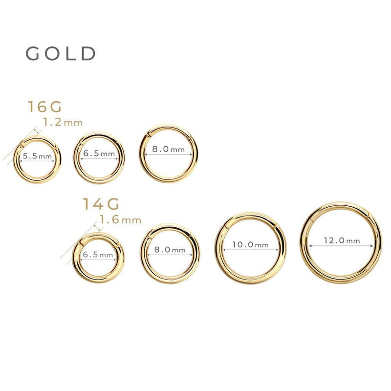 引っかからない・つけっぱなしフープピアス│K18ゴールド/プラチナ