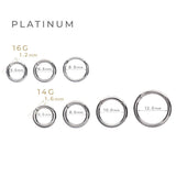 K18/Pt Segment Ring 16G/14G