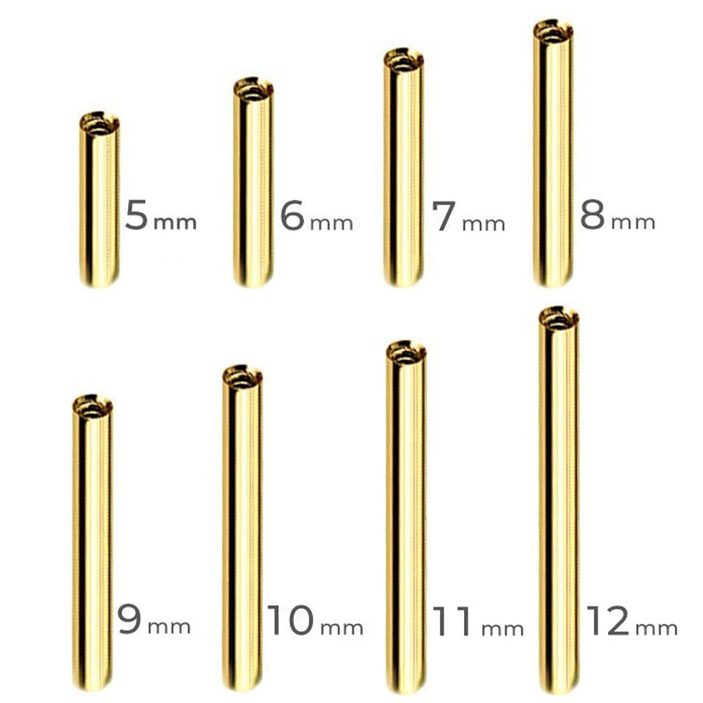 picollet K18 ラブレットスタットバーベル14g 7mm 引っかからない