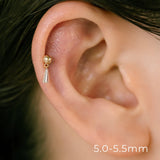 K18/Pt Taper Diamond