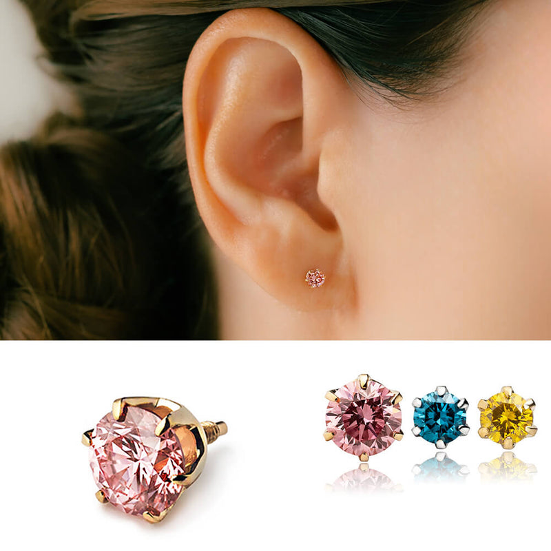 picollet PT LAB DIAMOND ピンクダイヤモンド S ボディピアス – PICOLLET