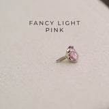 K18/Pt Pink Diamond