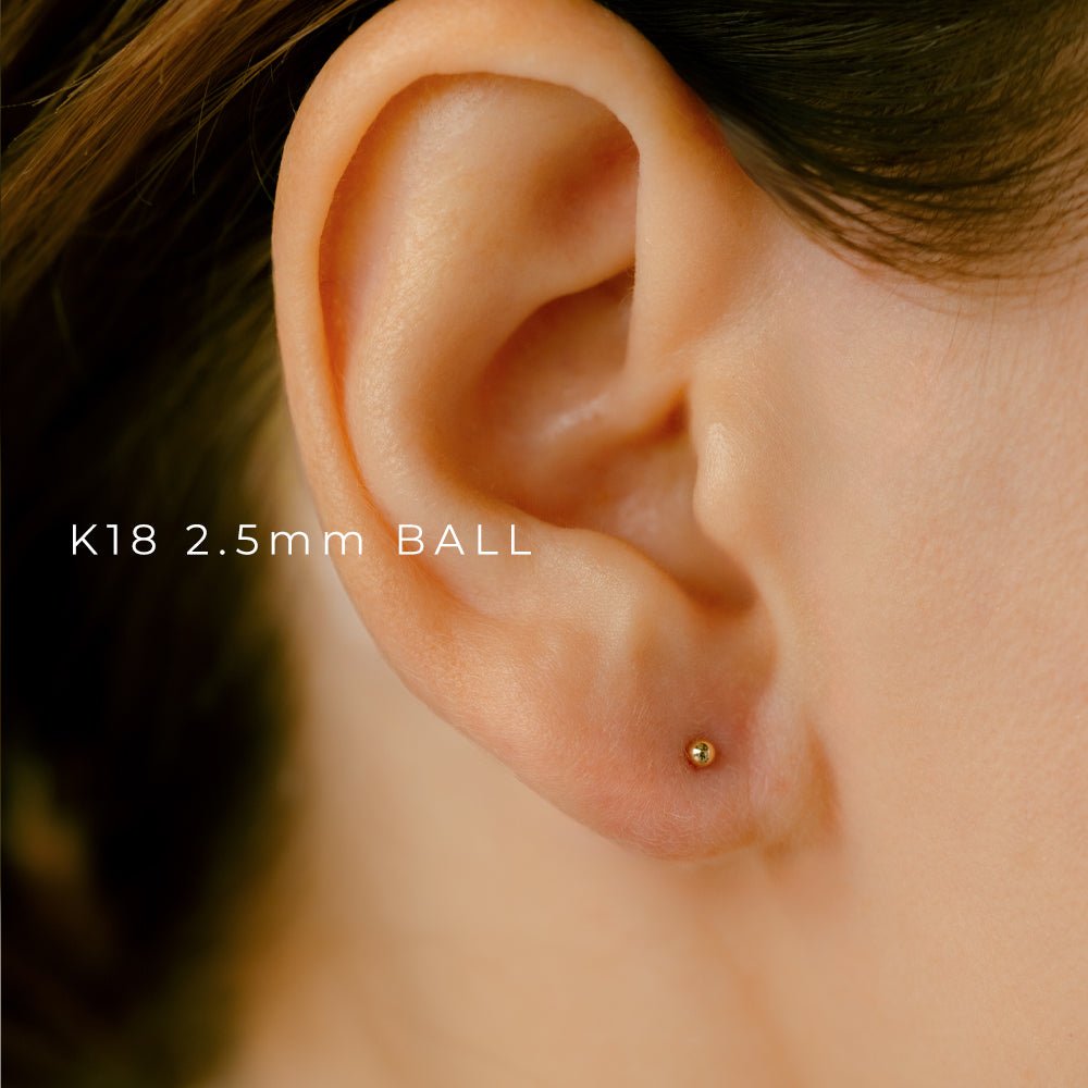 ストレートセット 天然ダイヤモンド ボディピアス│K18/Pt 0.05ct