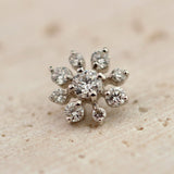 K10wg Diamond Flower - picollet