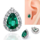 Pt Emerald Diamond - picollet